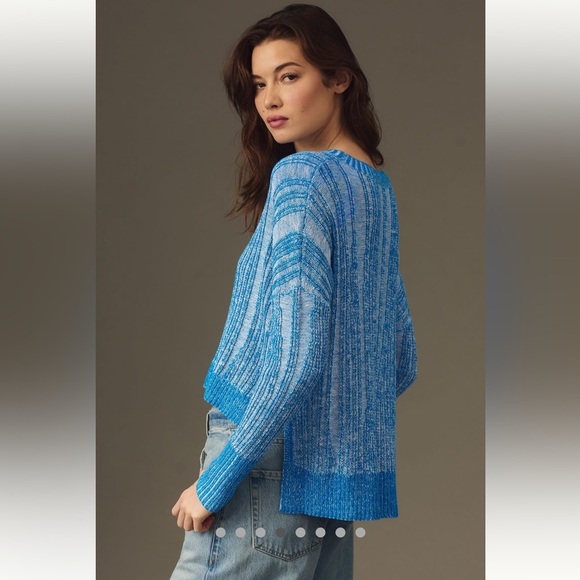 Anthropologie NWT Textured High-Low Pullover Sweater size SP - Picture 5 of 17